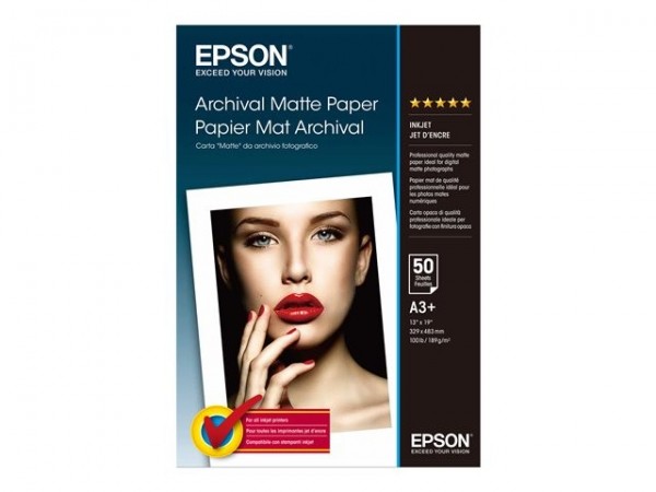 Epson Archival Matte Photo Paper 192g - A4 Box - 50 Blatt