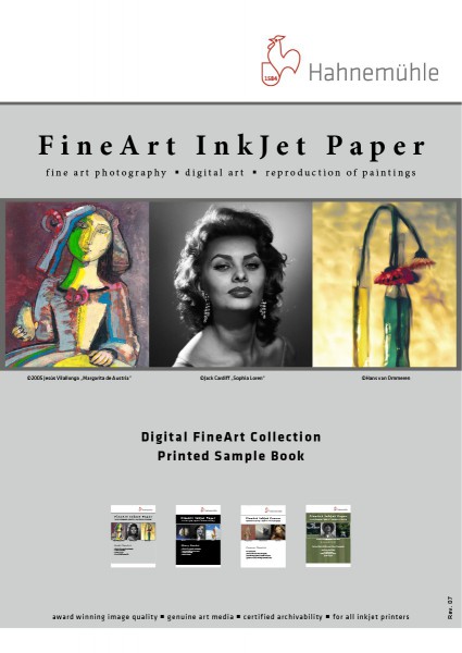 Hahnemühle Digital FineArt Papiermuster A6 bedruckt
