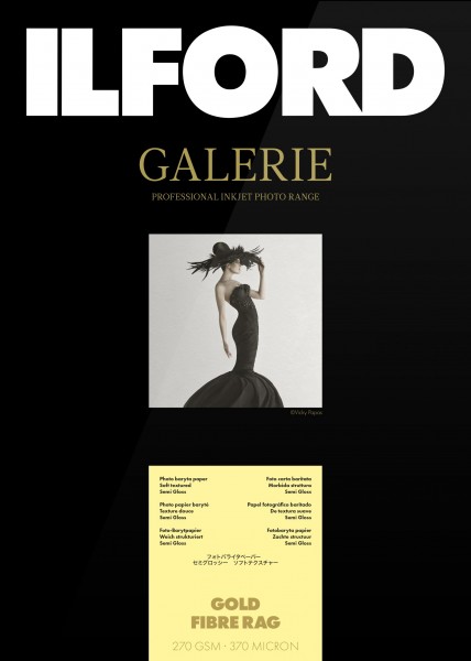 Ilford Galerie Gold Fibre Rag 270 g/m², A4 (21x29,7 cm), 100 Blatt