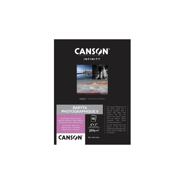 Canson Baryta Photographique II 5''x7'' (13x18cm) 25 Blatt