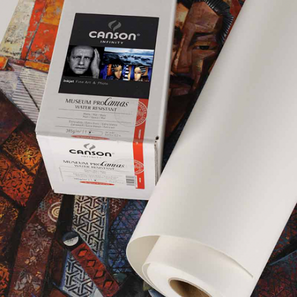 Canson Infinity Museum Pro Canvas Lustre 24" Rolle (0.61x12m) 385g