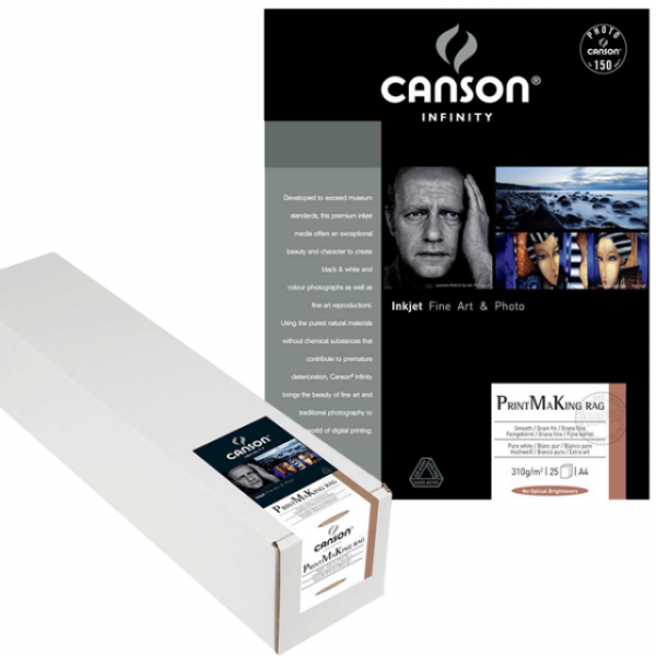 Canson Infinity PrintMaKing Rag 310g , 44inch Rolle (1,118x15,24m)