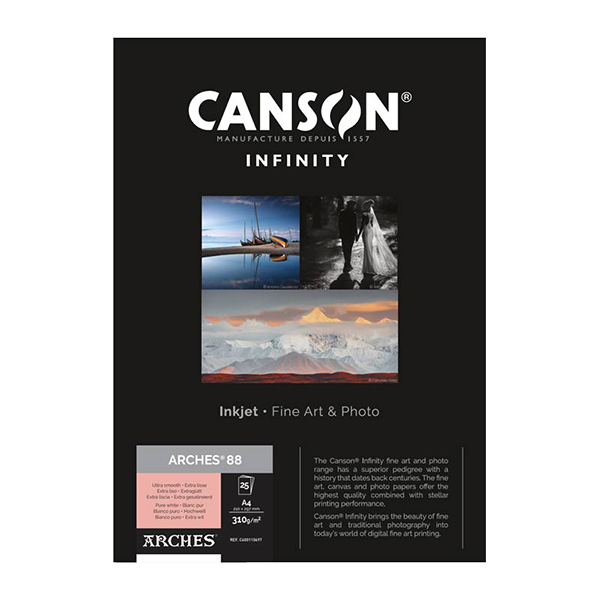 Canson Infinity Arches 88 310g - A4 210x297mm, 25 Blatt