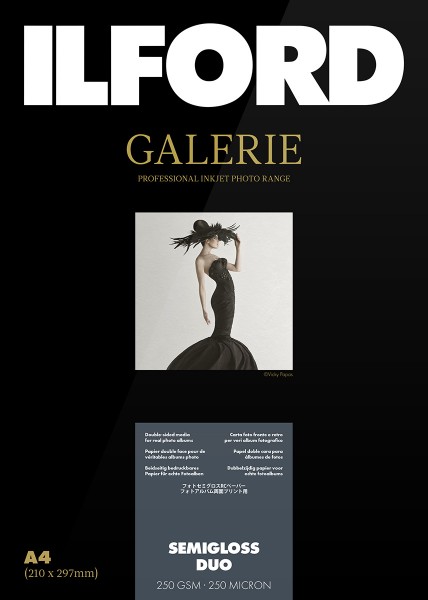 Ilford Galerie Prestige Smooth Semigloss Duo 250 g/m², A3+, 25 Blatt