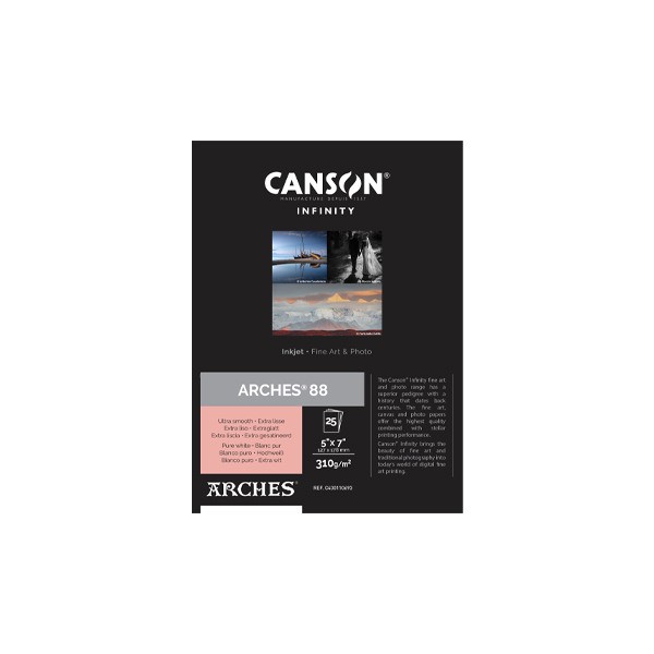 Canson Infinity Arches 88 310g - 5''x7'' (13x18cm) 25 Blatt