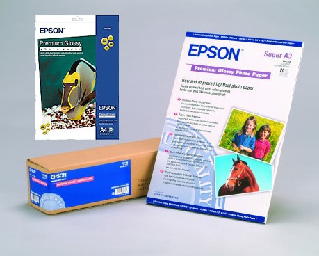 Epson Premium Photo Glossy Paper 255g - A3+ Box - 20 Blatt