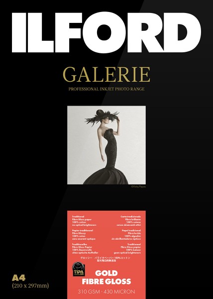 Ilford Galerie Prestige Gold Fibre Gloss 310 g/m², DIN 10,2x15,2 cm, 50 Blatt