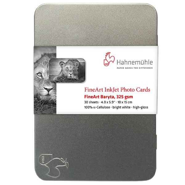 Hahnemühle Photo Cards FineArt Baryta 325g, 10x15cm 30 Stk.