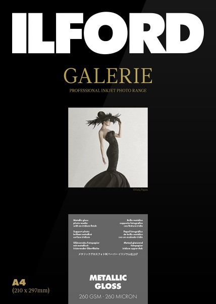 Ilford Galerie Metallic Gloss 260 g/m², A3+, 50 Blatt