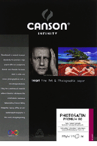 Canson PhotoSatin Premium RC, 270g, DIN A4, 25 Blatt